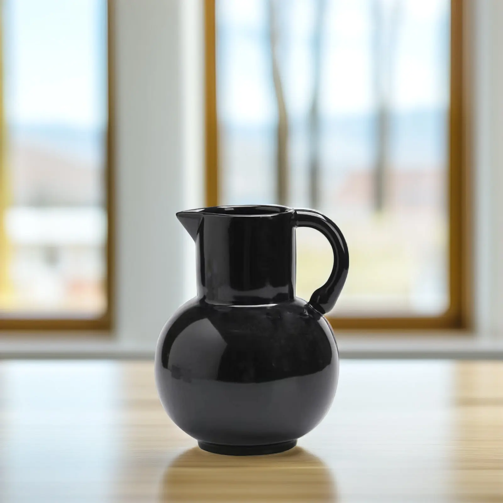 

Creative Ceramic Pitcher Vase Artistic Floral Decoration Vase for Living Room Desk Shop Exhibition DIY Flower Arranging