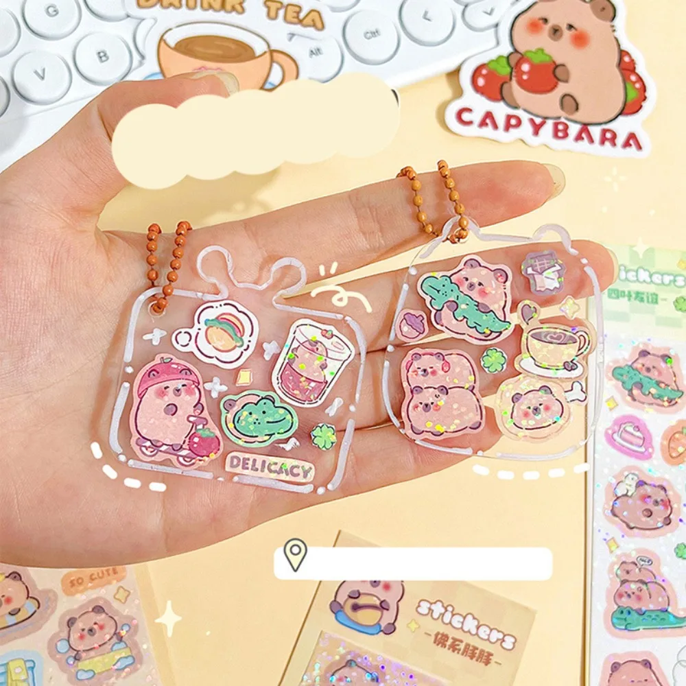 Waterproof Capybara Stickers Self-adhesive Multi-purpose DIY Scrapbook Decorative Sticker Portable Durable