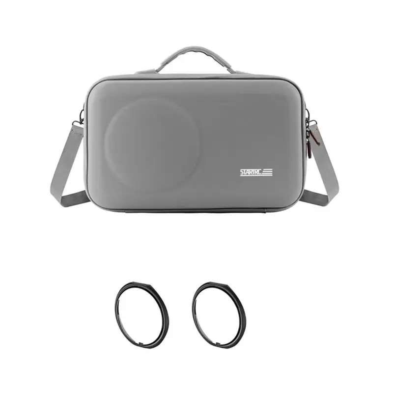 STARTRC For DJI OSMO 360 Camera Carrying Case Portable PU Storage Protective Bag With Panoramic Camera Lens Protector