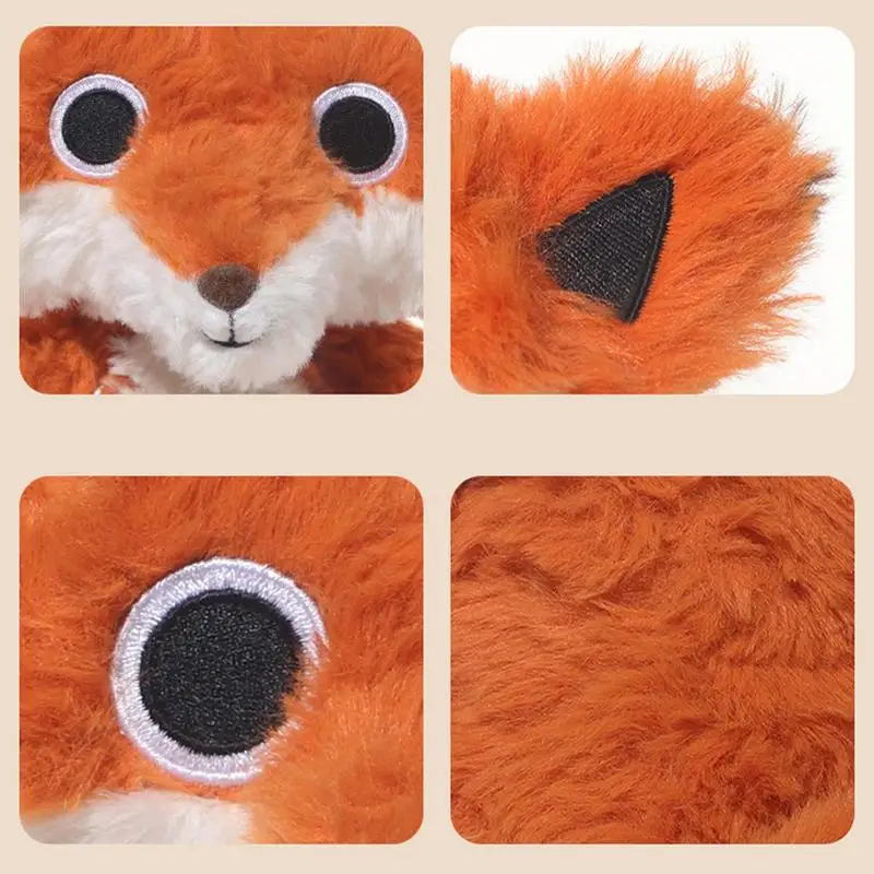 ตุ๊กตา Fox Plush ของเล่น Funny Fox ตุ๊กตา Plushie ของเล่นสะสม Cuddly ตุ๊กตาสัตว์น่ารัก Fox Cuddly กอดหมอน