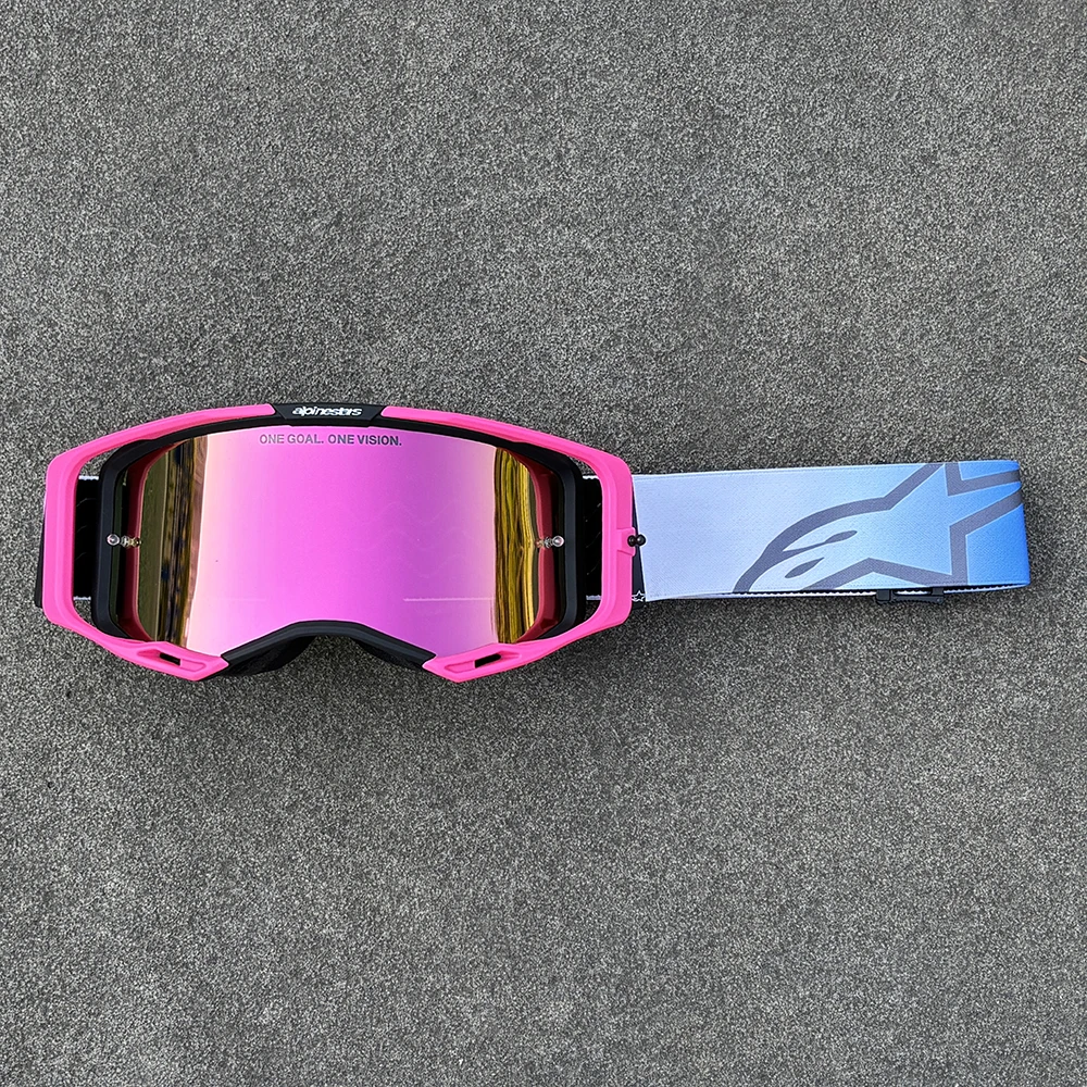 Neueste Motorradbrille mit HD-Gläsern, Winddichte Sportbrille für Motocross, MTB, ATV, Radsport, Rennen, Offroad, UV400-Schutz Sonnenbrille – Detail 7