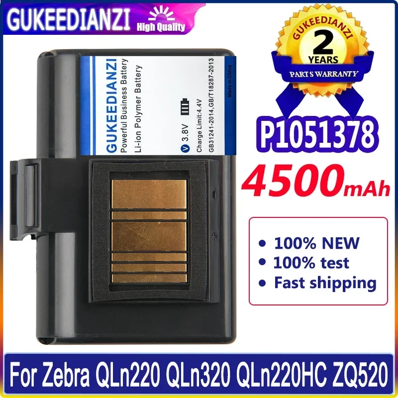 GUKEEDIANZI Replacement Battery For Zebra QLn220 ZQ520 ZQ510 QLn220HC QLn320 P1051378 P1023901 4500mAh