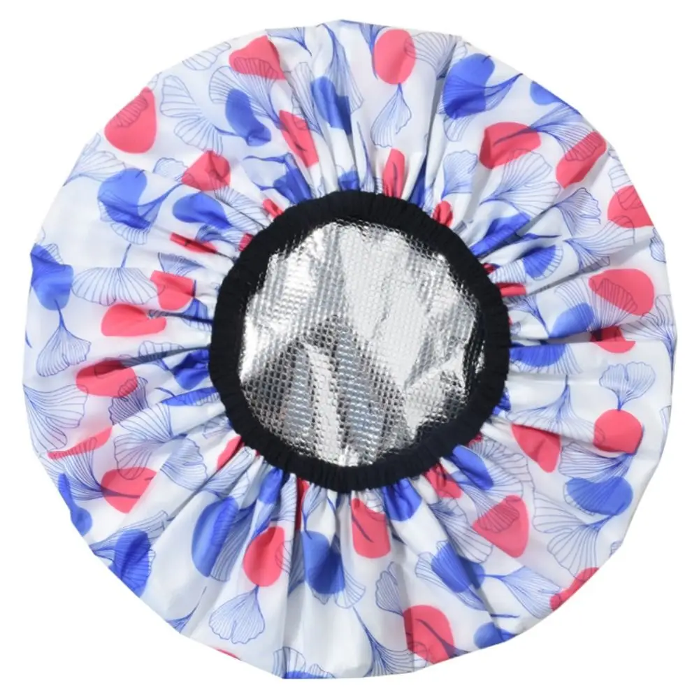

Thickened Self-heating Tin Foil Hat Thermostatic Shower Cap Steam Hair Mask Cap Bathing Cap Spontaneous Heating