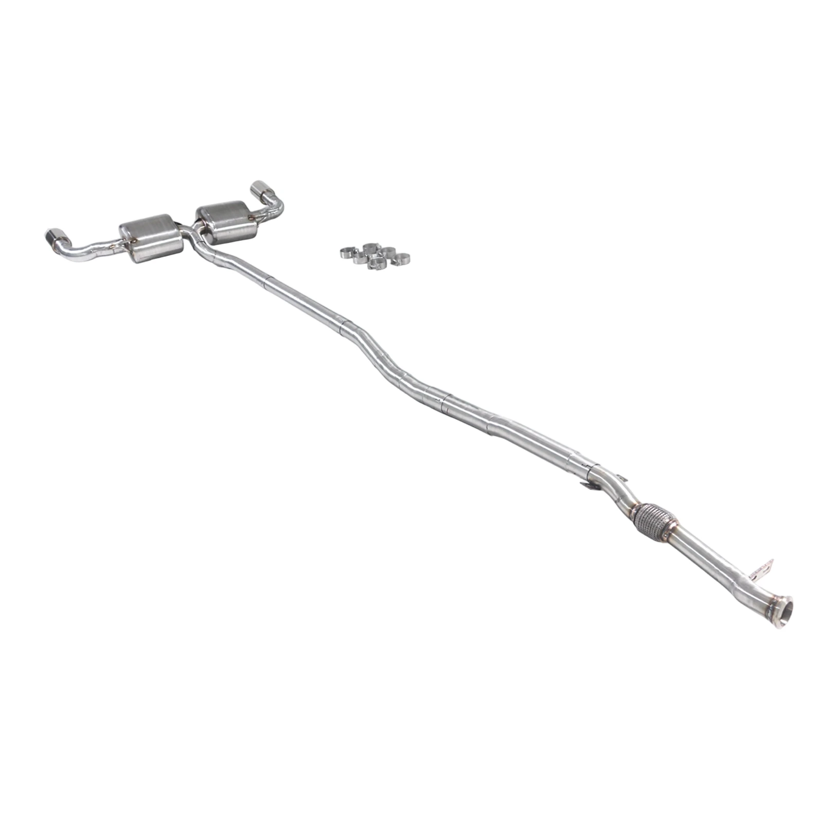 

Suitable for BMW MINI R60 1.5T four-wheel drive, 304 stainless steel Catback with return pressure M-drum and dual exhaust pipes