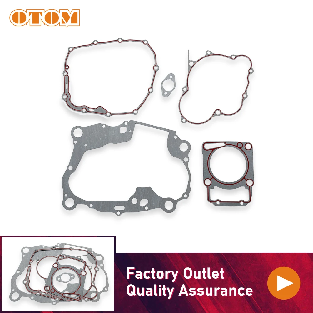OTOM Motorcycle NB300 Complete Gasket Kit Engine Parts Full Machine Pad Full Gaskets Seal Set For ZONGSHEN NB300