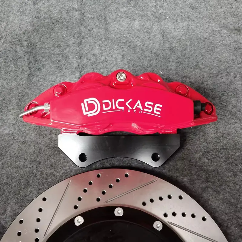 Dicase Auto Big 4 Piston Brake Kit High Quality Aluminum Caliper Cover for golf MK6 GTI 5 CC Scirocco Tiguan