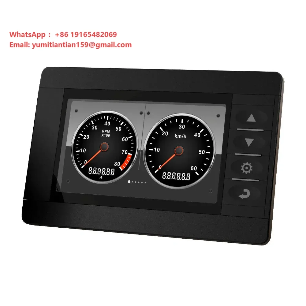 KUS KMB-43 Integrated Data Monitor 4.3 Inch Marine LCD Touch Screen Ip67 Waterproof Meter for Boat