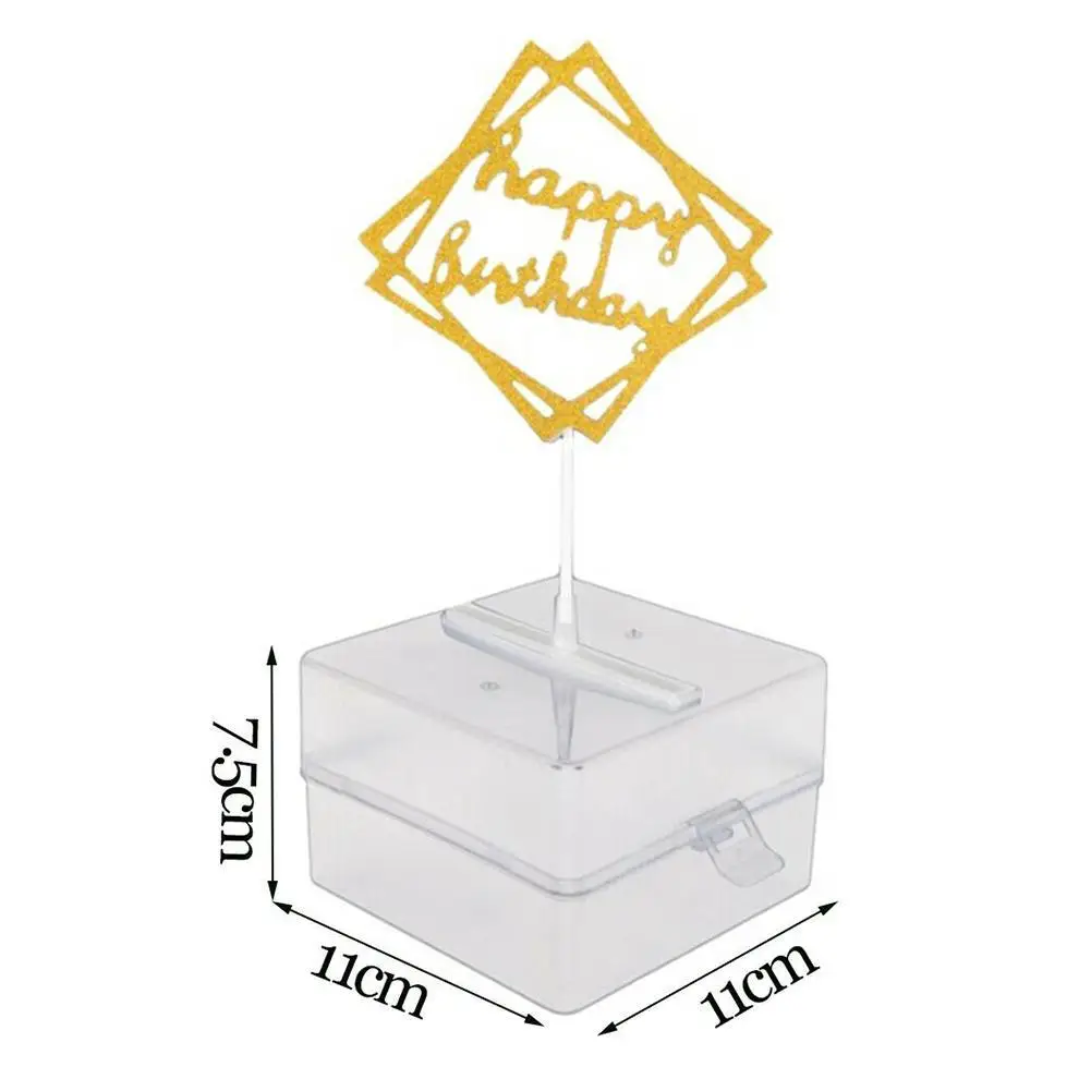 Baking Decoration Transparent Money Pulling Box Send Bag Cake Supplies Birthday Cake Decoration Cake Cash for Party Decorate