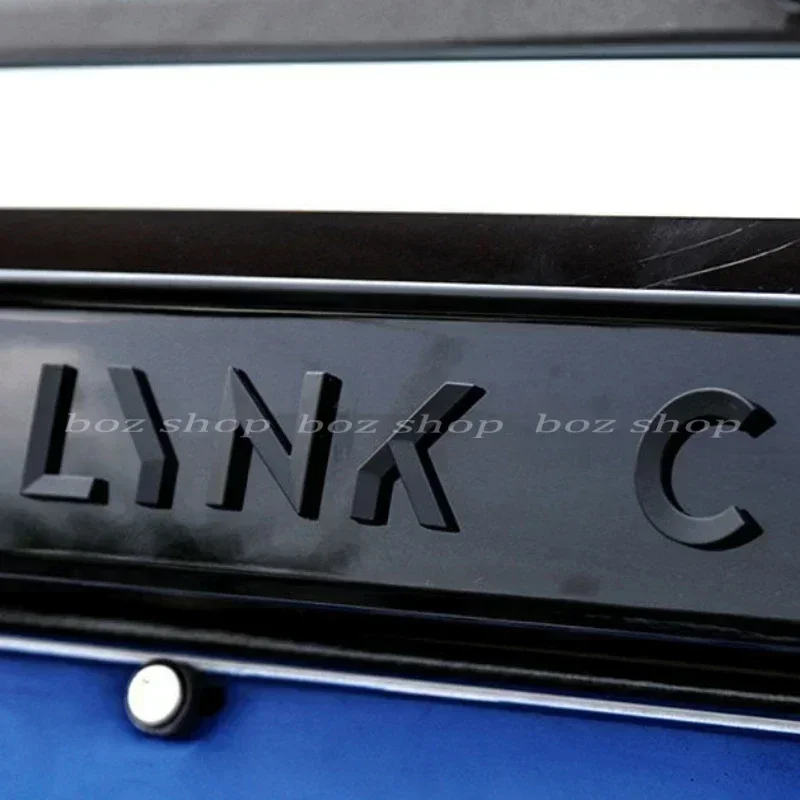 For Lynk&Co 01 02 03 05 Rear Logo Black English Letter Logo Car Logo Modification Black Warrior Decoration car Accessories