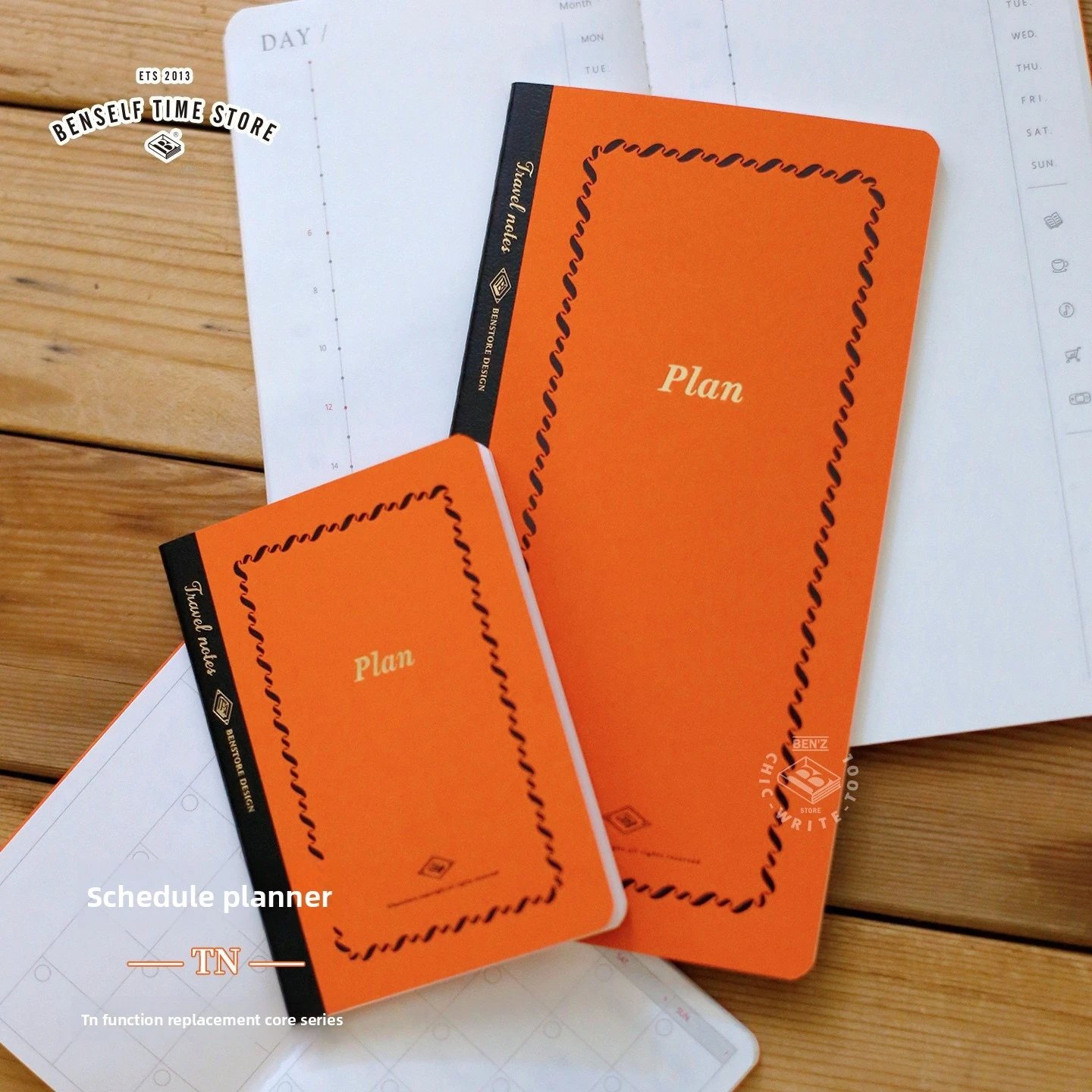 Fromthenon Travelers Notebook Refill Pages Daily Schedule Planner One Page Per Day Time Axis Journal Diary Notebook