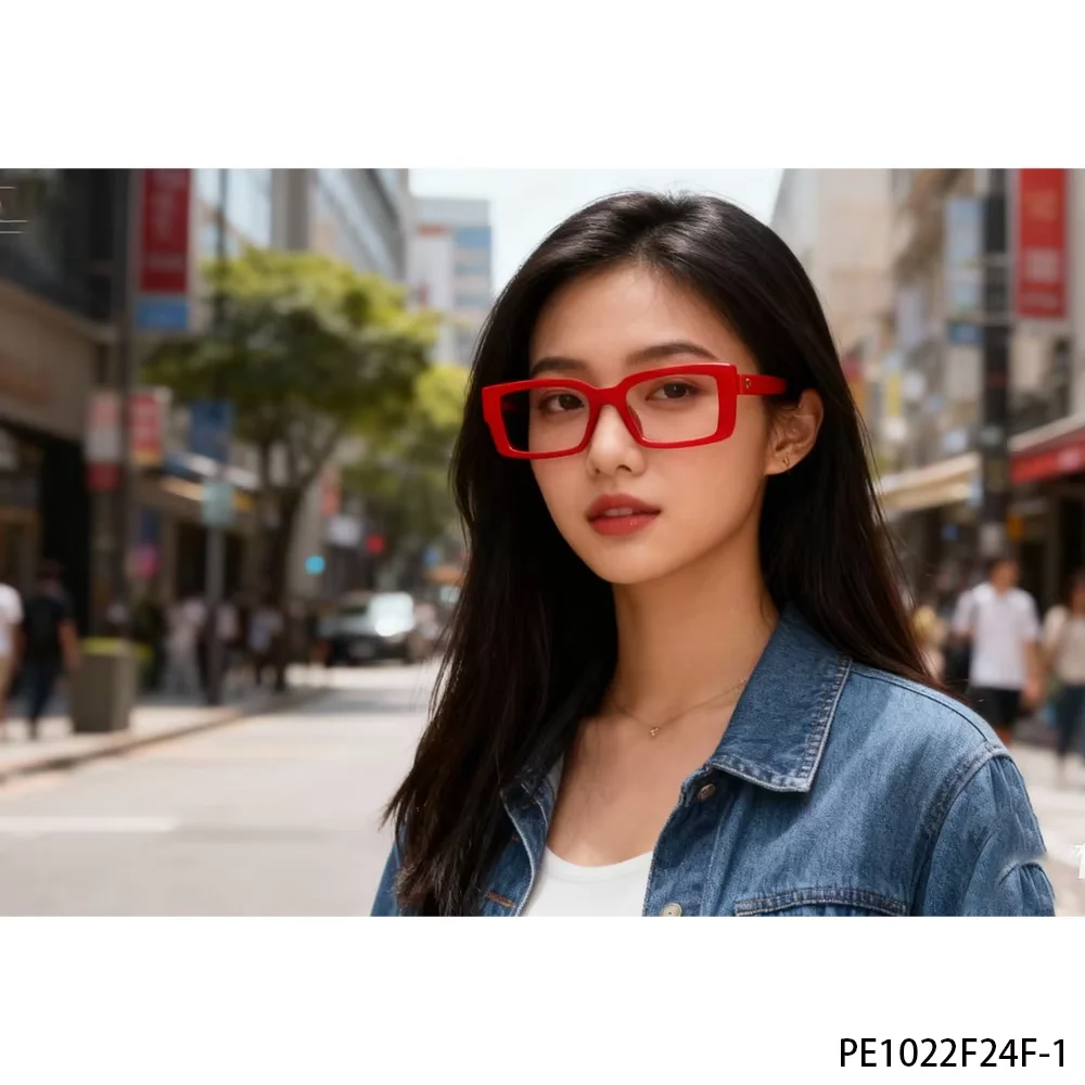 PESENAR Dit is een paar brillen met rood frame, een modieus en opvallend geschikt voor Valentijnsdag