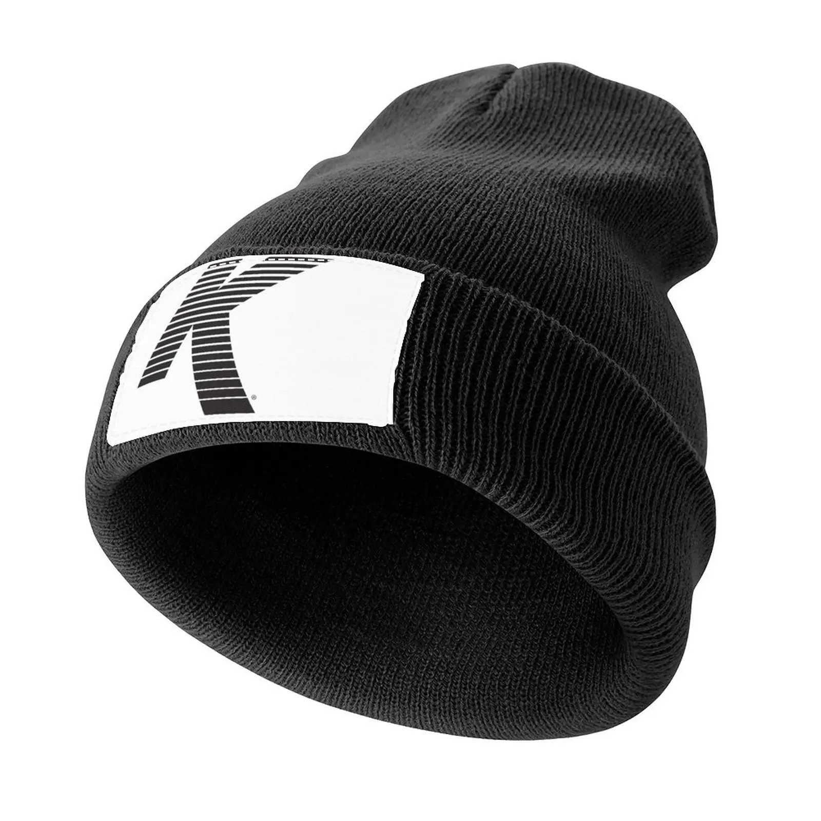 Zildjian K Logo, Black Ink Knitted Cap Luxury Cap Sunhat Woman Hats Men's