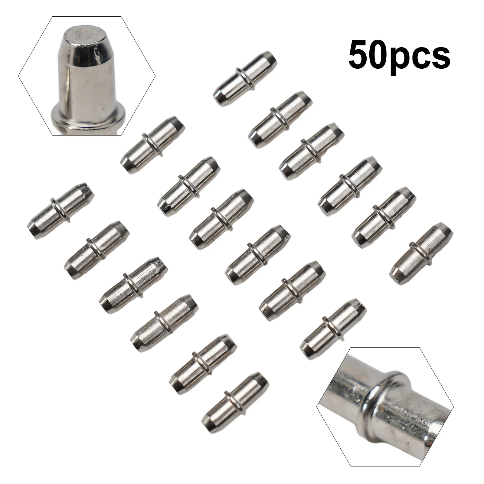 50pcs Bracket Shelf Support Pegs Sturdy Plated Pins 5x16mm Durable Easy Installion Flexible For Cabinet Furniture Closet