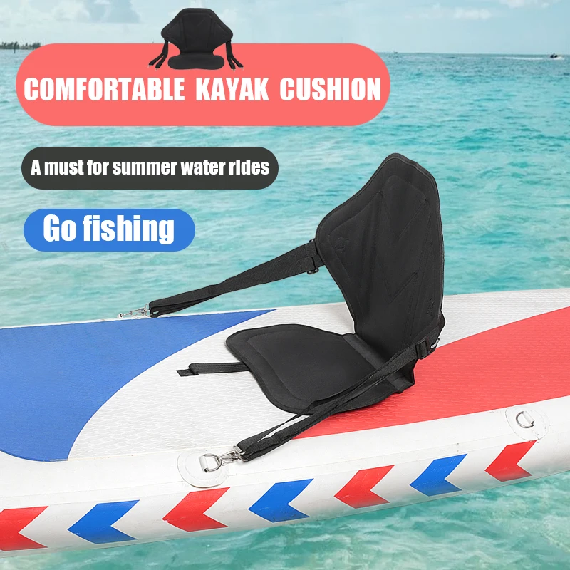 

Kayak Seat Back Adjustable Inflatable Boat Kayak Surfboard Accessories Seat Back Seat Cushion Spot Surfboard Sup Canoe Rafting Boat Kayak Oxford Cloth Removable Backrest Cushion Seat Backpack
