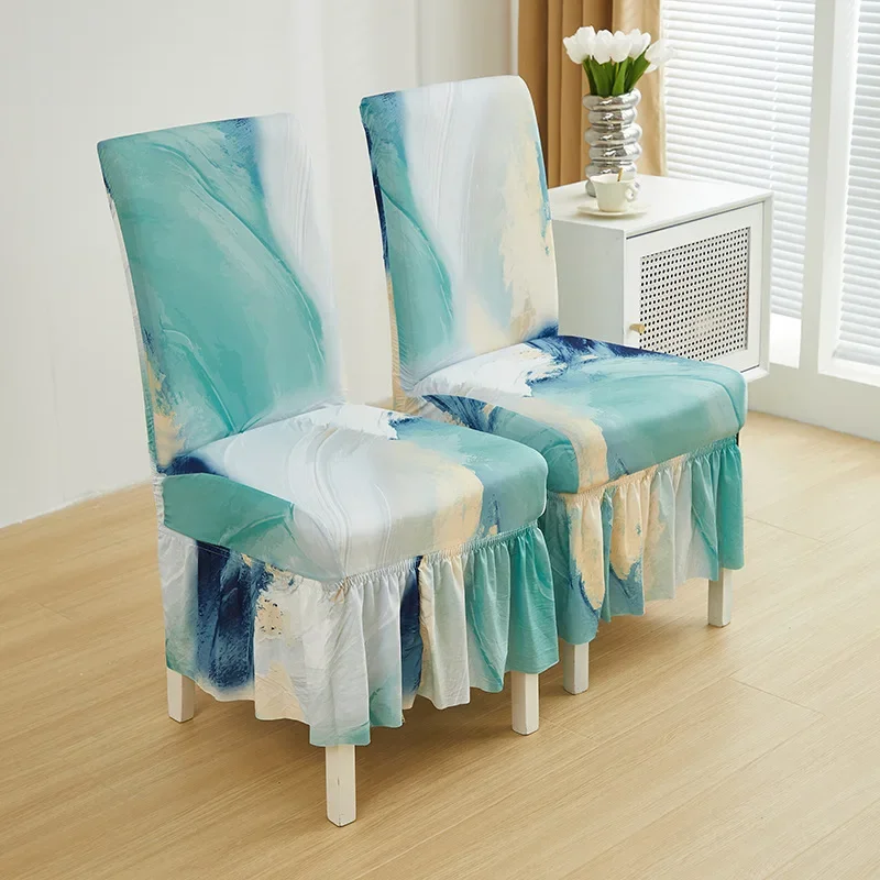 

Pleated Chair Covers Ruched Chair Cover Spandext Stretch Slipcovers for Wedding Party Dining Banquet Hotel Home Decoration