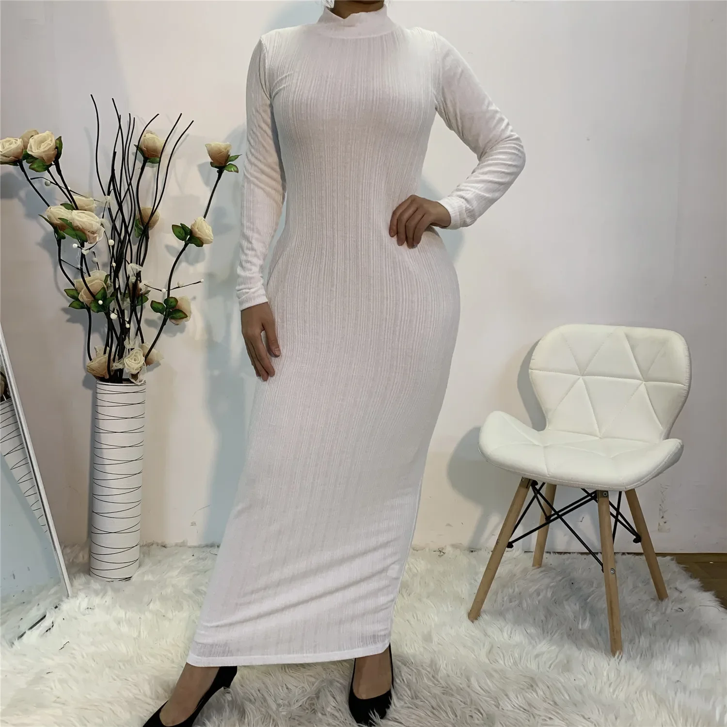 

Elasticity Long Dress Women Abayat Muslim Kaftan Abaya Dubai Eid Hijab Robe Ramadan Islamic Clothing Caftan Marocain Vestido