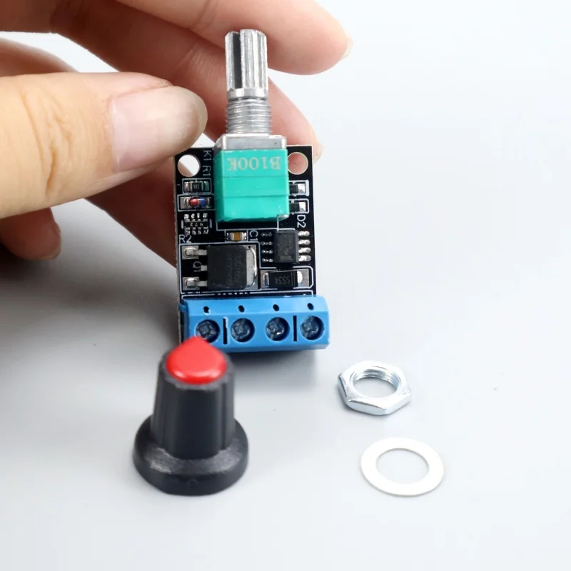 1/5pcs PWM DC Motor Speed Controller 5V-16V12V with Switch Function 10A LED Dimming Speed Control Module