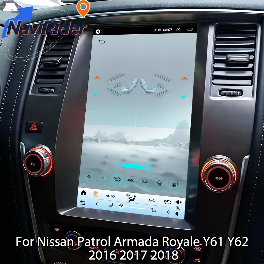 13.8'' Android Auto Head Unit For Nissan Patrol Armada Royale Y61 Y62 2016 2017 2018 Car Radio Stereo Multimedia Player Auto GPS