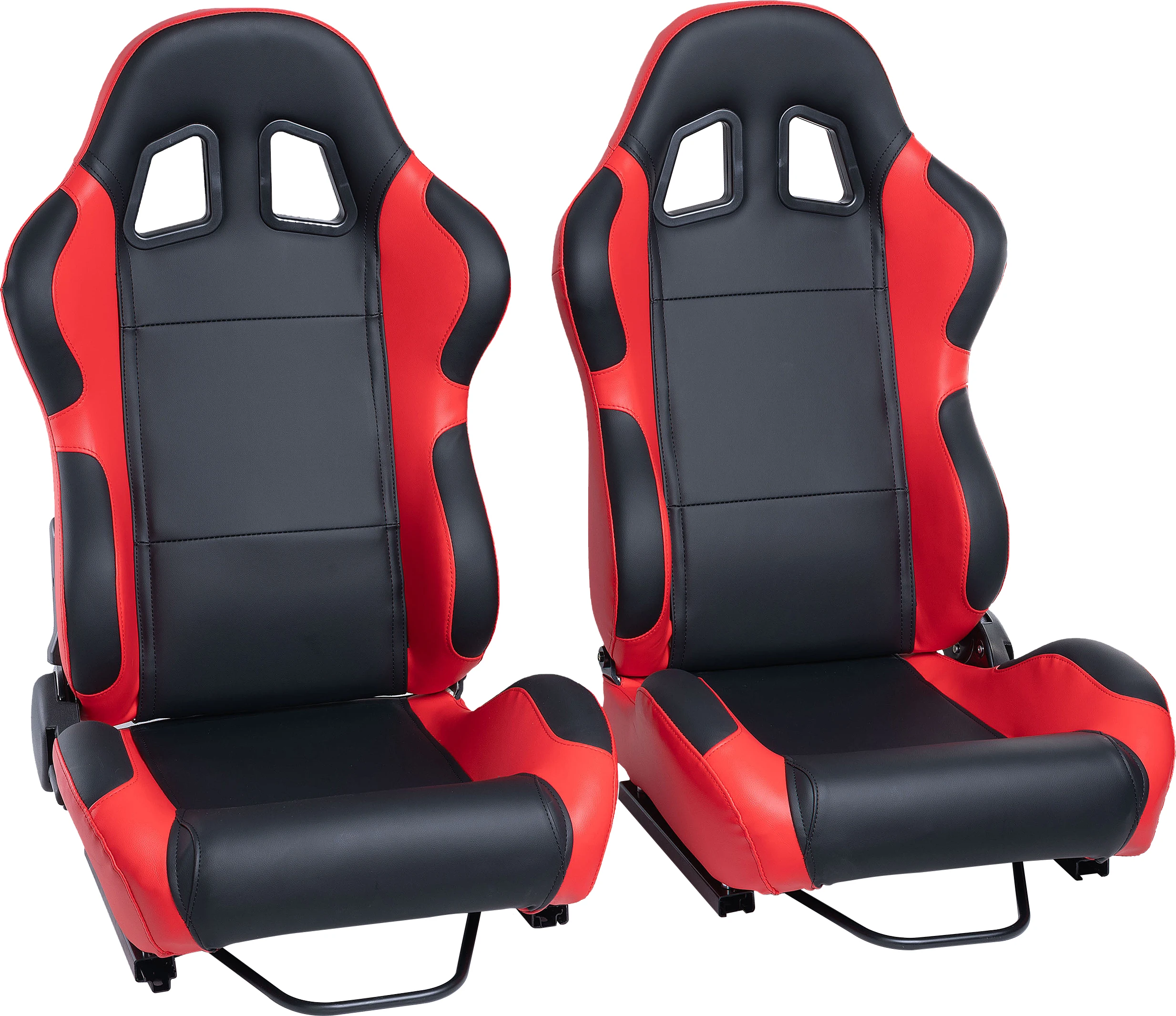 JBR1039R Black And Red PVC Racing Seat New Design Universal Leather Car Simulator Gaming Adjustable Sim Bucket Racing Seats