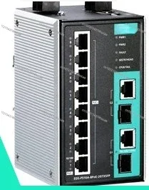 The new MOXA EDS-P510A-8PoE-2GTXSFP-T industrial switch