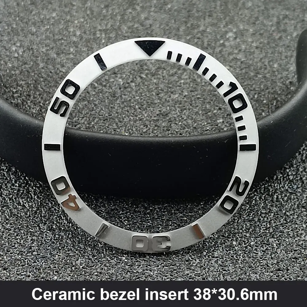 Sloping 38mm*30.6mm Ceramic Bezel and Diving watch Insert Watch Replace Watch Face Watch Bezel Inserts