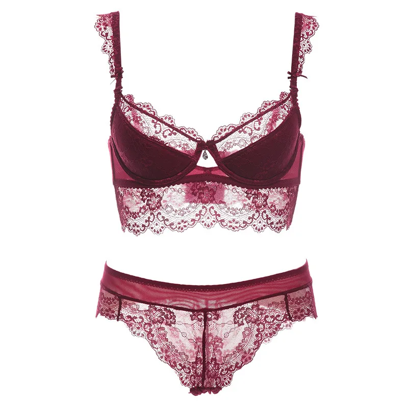 

Оптовая продажа с фабрики, кружевной тонкий хлопковый аксессуар для чашек, бюстгальтер пуш-ап с боковым рисунком, сексуальное женское нижнее белье, комплект с 5-бортным бюстгальтером