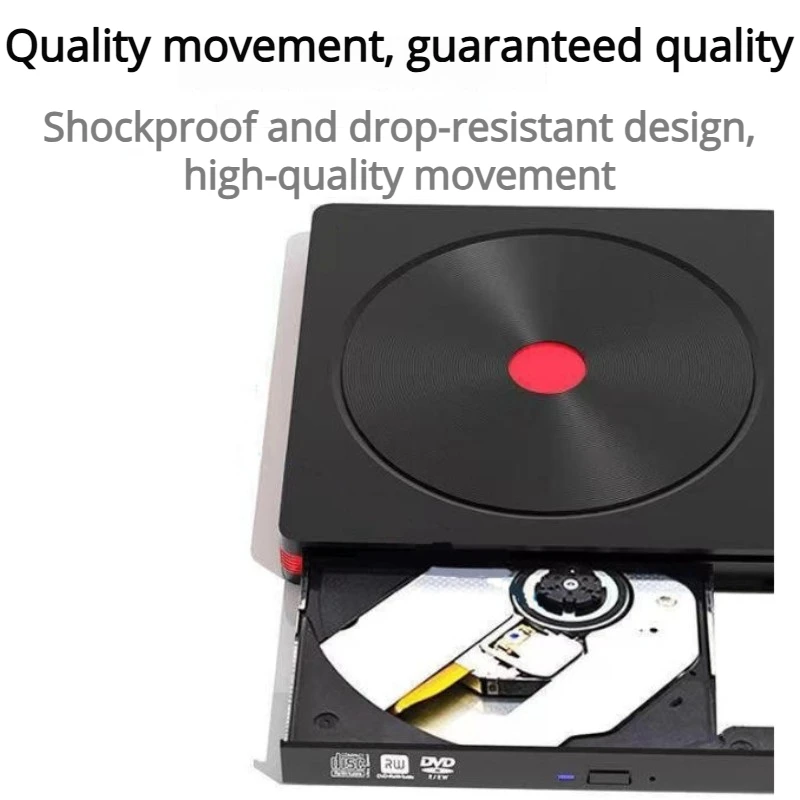 Portable External USB 3.0 Type-C DVD-RW Optical Disc Drive DVD CD Burner Is Suitable For Laptops And Desktop Computers