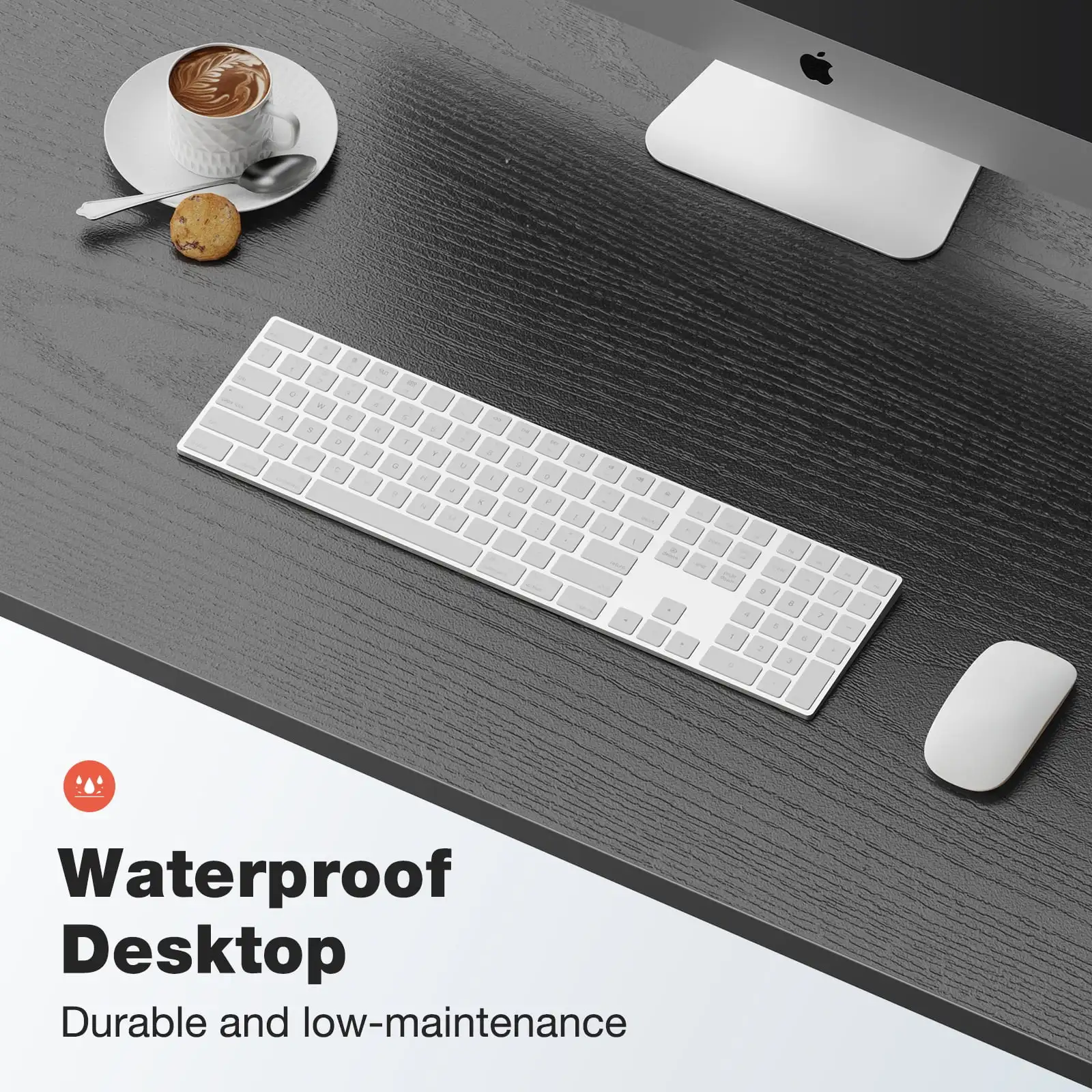 40 Inch Computer Desk, Simple Office Desk Table for Gaming or Home Office, Writing Desk for Small Space, Black