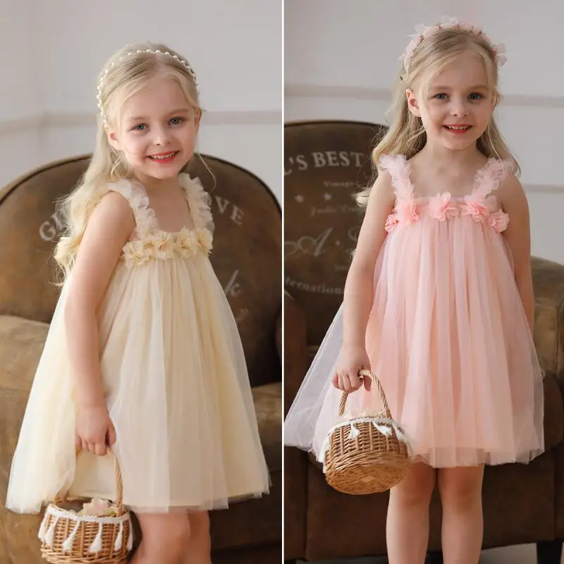 

2026 new Anime Girl Dress Summer New Kuromi Kawaii Cotton Skirt Children Cartoon Fashion Sweet Soft Bow Mesh Sweet Casual Dress