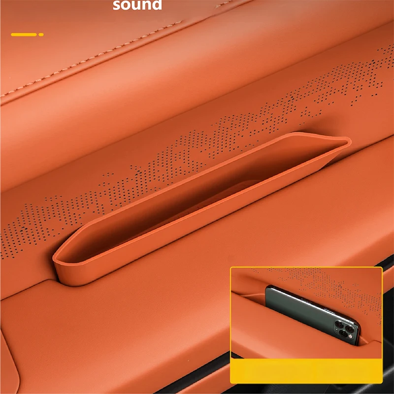 Woe For JETOUR G700 2025+ 4 Doors Handle Storage Box Silicone Door Groove Mat Storage Box Interior Upgrade Car Accessories