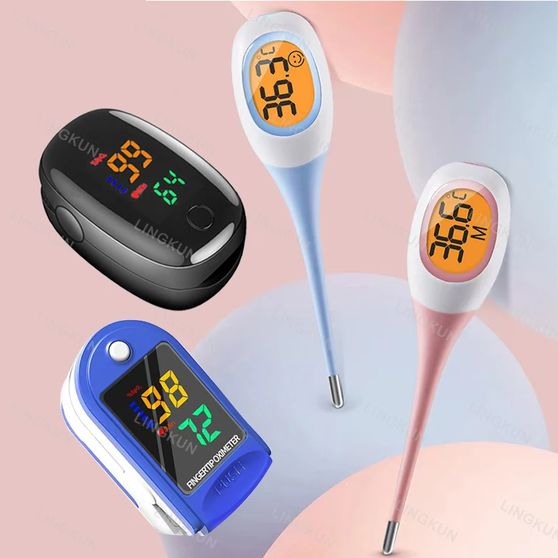Silicone Fast 8S Thermometer for Fever Digital infrared Basal Body Thermometer Oral Armpit Rectal Temperature LED Display