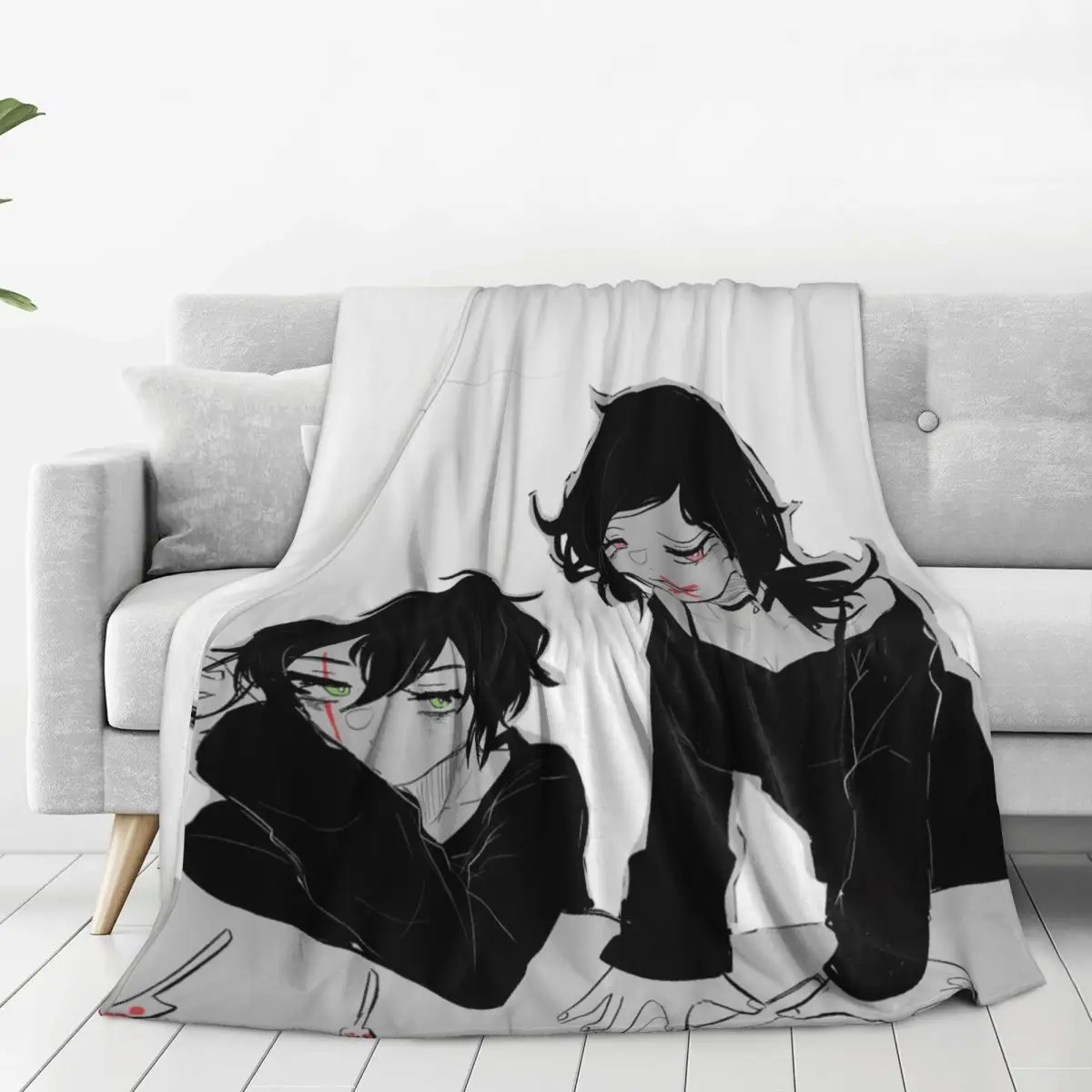 Ashley And Andrew The Coffin Of Andy And Leyley Blankets Flannel Multi-function Sofa Throw Blankets For Home Bedroom Travel