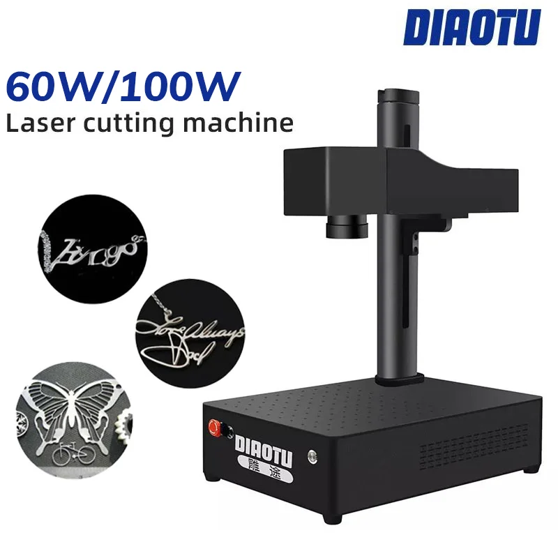 Fiber Laser Engraving Machine 100W JPT Raycus EZCAD-2 Laser Marking machine With Rotary For Metal Gold Silver Jewelry Engraving