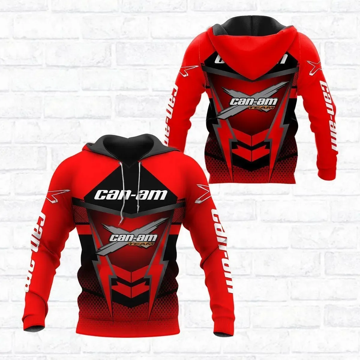 

3D Printed Men's Can-am Graphic Hoodies Off-Road Racing Long Sleeved Sports Clothes Loose Outdoor Breathable Fashion Casual Tops