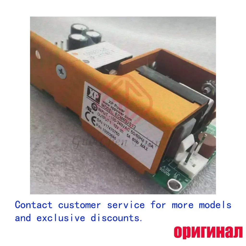 Brand New XP POWER ECM60US12 Original AC-DC Open Frame Power Supply, 60W, Input 90~264VAC