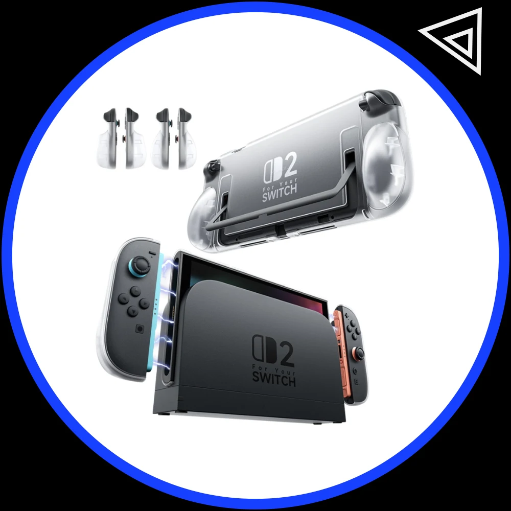 

Jsaux Split Protective Case Grip For Switch 2 NS2 Case Shockproof Two Types Of Handle Grips Transperant Case For Ns2 Console