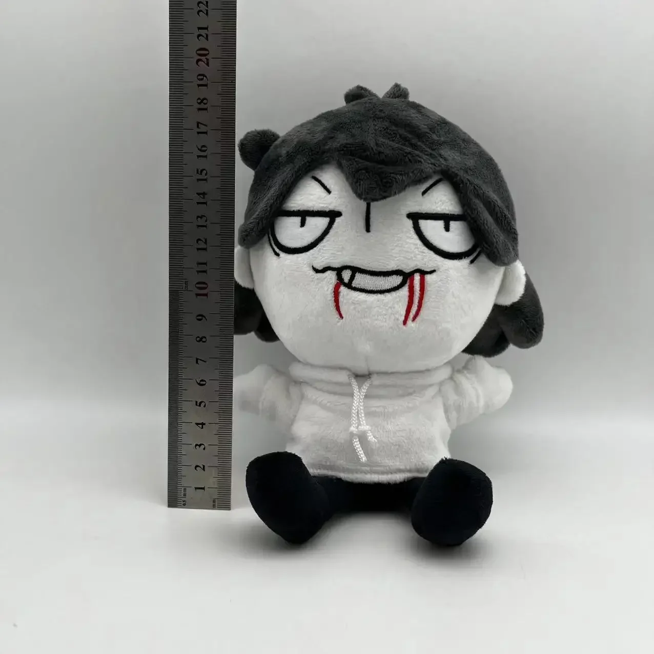 17cm Jeff Killer Plush Toys Soft Cartoon Stuffed Dolls Animation Derivatives for Kid Kawaii Birthday Christmas Gift Home Decora