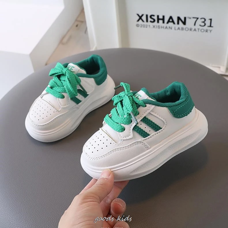 Boys Sneakers New Kids Spring Autumn Leather Sneakers Baby Girls Casual Shoes Children s White Sports Shoes Size 21-30 3 Color