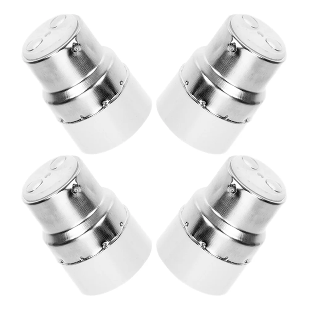 4 шт. металлический держатель лампы B22 к E14, адаптер, термостойкий, удобный для пользователя, для нескольких осветительных середовищ, держатель лампы 4 шт. металлический держатель лампы B22 к E14, адаптер, термостойкий, удобный для пользователя, для нескольких осветительных середовищ, держатель лампы