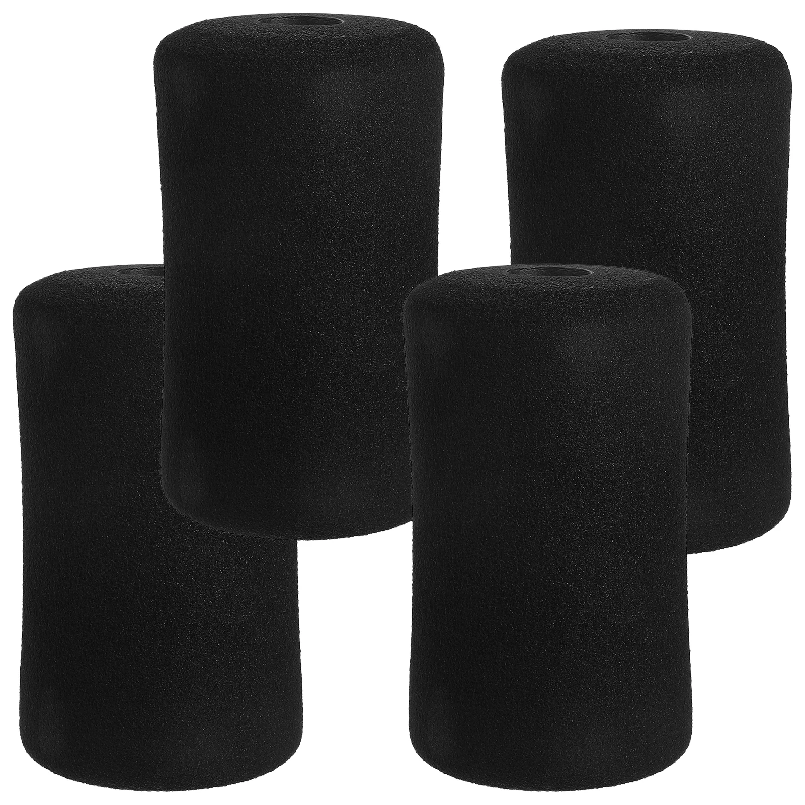 

4 Pcs Foam Cover 22mm Inner 75mm Outer 135mm Long Pad Replacement Black Workout Bench Leg Extension