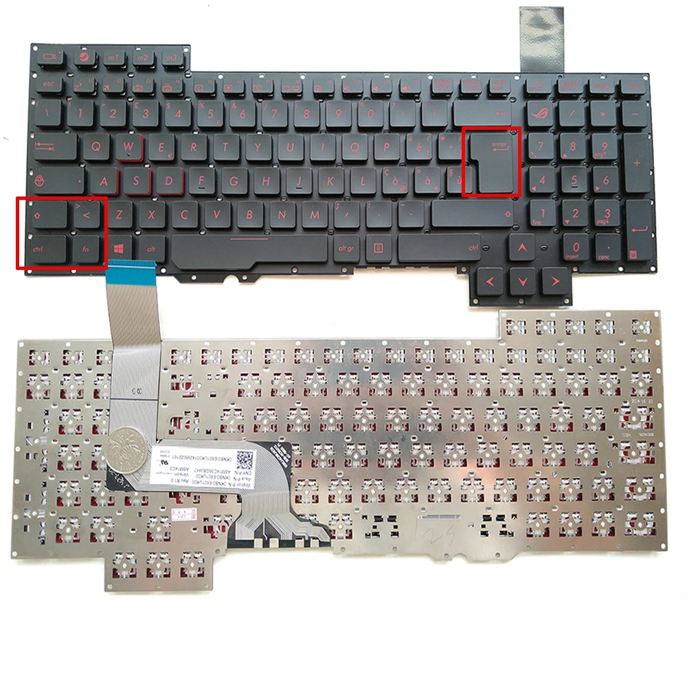 Italian Layout Keyboard For Asus G751J G751 G751JY G751JT G751JM without Backlit