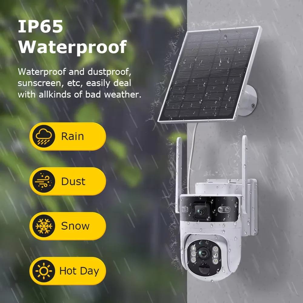 

3-мегапиксельная солнечная энергия, двойной объектив, 4G/WIFI, IP-камера, полноцветная IP-камера с искусственным интеллектом, обнаружение гуманоидов, приложение для видеонаблюдения, ICAM3655, радионяня