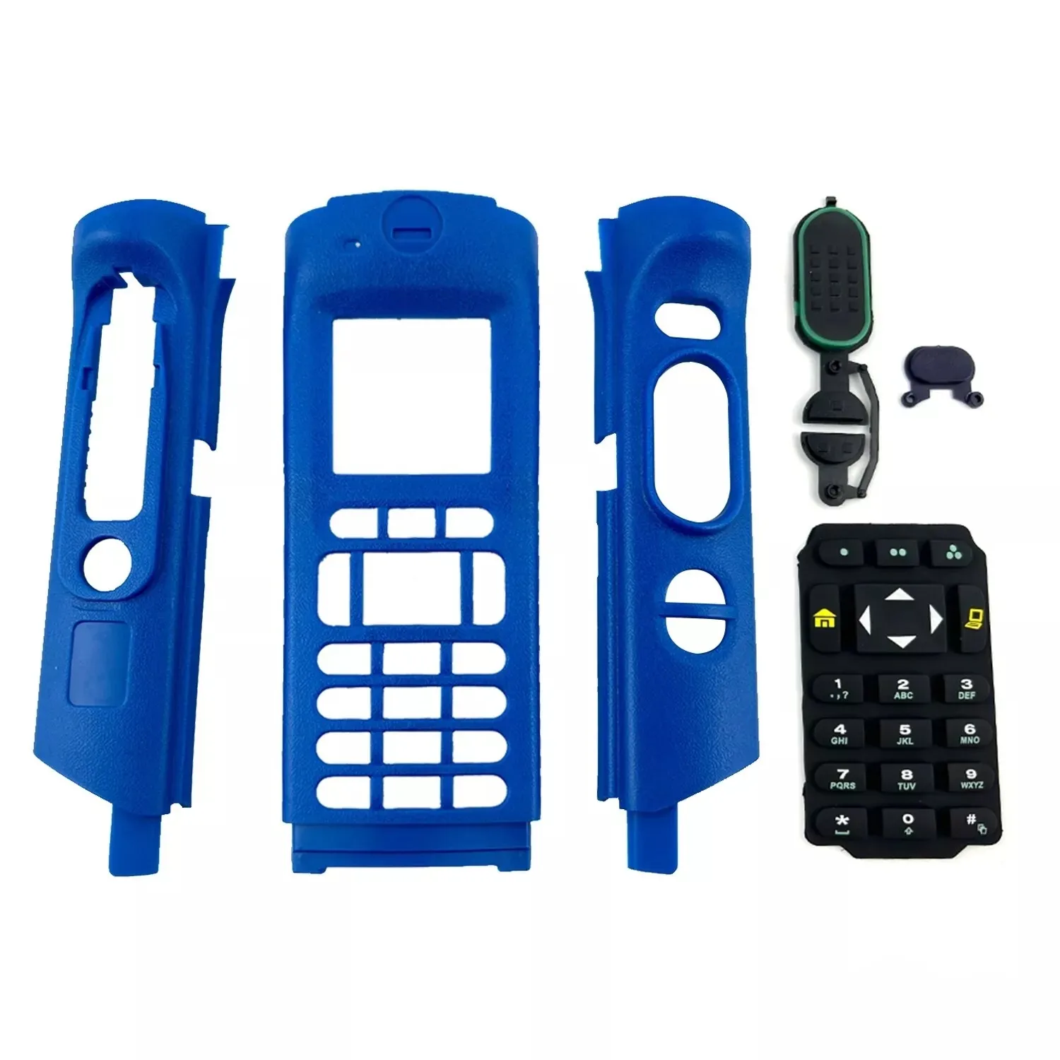 Blue Walkie Talkie Replacement Repair Housing Cover Case Kit For APX8000 APX6000 Model 3 M3 With Full-keypad Two Way Radio