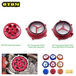 Motorcycle Clutch Hub Gland Transparent Cover CNC Protector Guard For ZHONGSHEN NC250 NC300 NC450 AVANTIS MOTOLAND KAYO KEWS GR