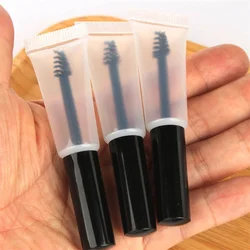 30/50PCS 5ml Empty Matte Clear Mascara Tubes, Squeeze Eyelash Refillable Bottle, Black Cosmetic Packing Container Wholesale