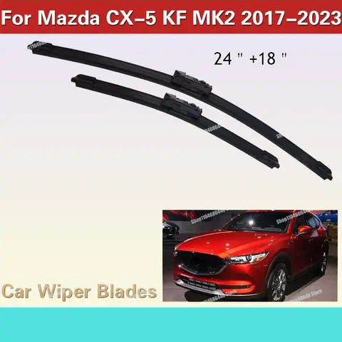 Mazda CX5 CX-5 CX 5 KF MK2 Samochodowe pióra wycieraczek Uniwersalne gumowe części piór wycieraczek 2017-2023
