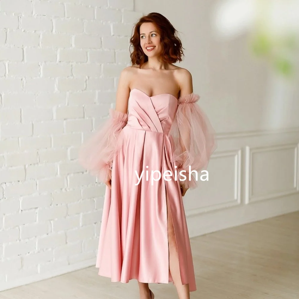 Classic A-line Sweetheart Midi Dresses Homecoming Dresses Exquisite Modern Style Pastrol Unisex Chinese Style Formal Casual