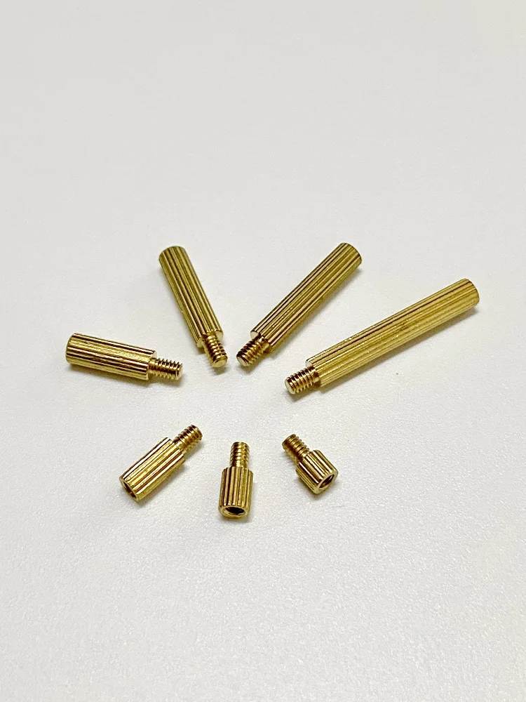 

Stud Brass Bolts M2x0.4P Mechanical Thread round Straight Flower Nuts Copper Fasteners Hardware Tightening Parts
