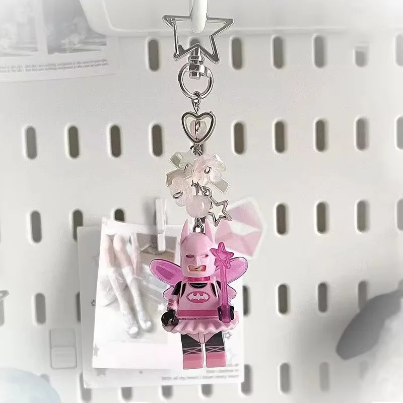 Handmade Cartoon 3D Fairy Bat Keychain y2k bow keychain