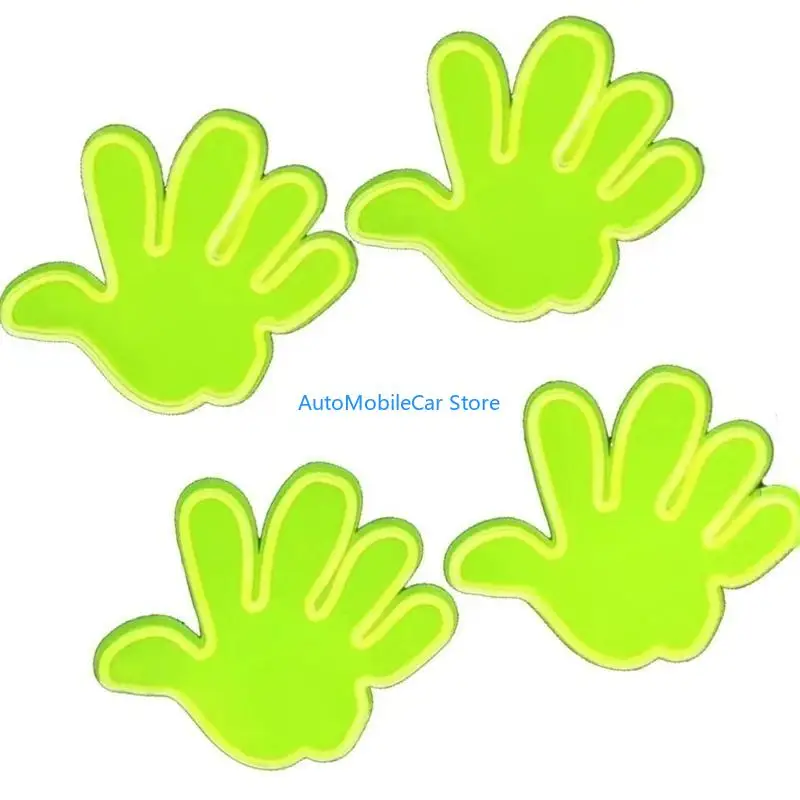 

G8TE 4pcs Bike Reflector Decals High Visibility Reflective Sticker for Night Cycling